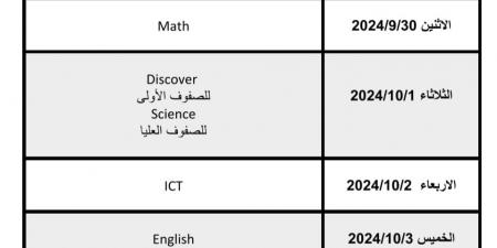 عاجل| جدول مواعيد أداء التقييمات التشخصية لتلاميذ المدارس المصرية اليابانية - نبض مصر