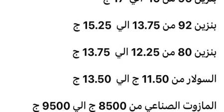 ماذا قالت السوشيال ميديا عن ارتفاع أسعار البنزين والسولار اليوم في مصر ؟.. أعرف الأسعار قبل ما تفول عربيتك - نبض مصر