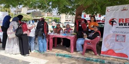 جامعة أسيوط تشارك فى حملة الهلال الأحمر المصري "RED WEEK" - نبض مصر