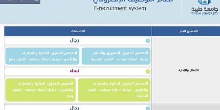 وظيفة جامعة.. جامعة طيبة تعلن وظائف أعضاء هيئة تدريس في عدد من التخصصات - نبض مصر